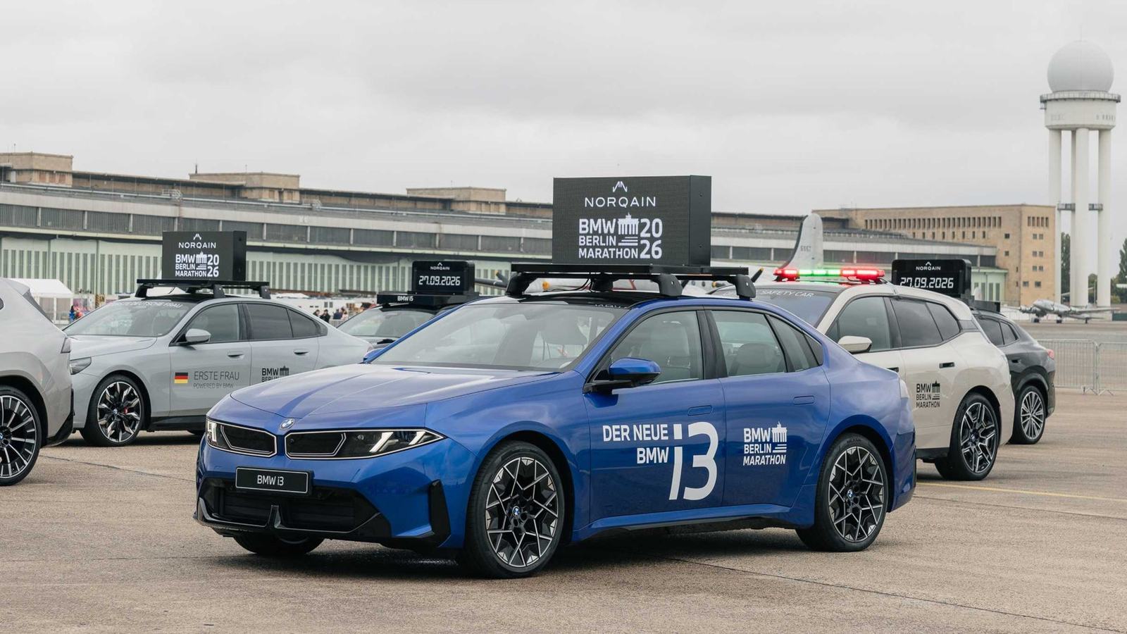 Electric BMW i3 Takes Lead-Car Role at Berlin Marathon — official BMW Group image
