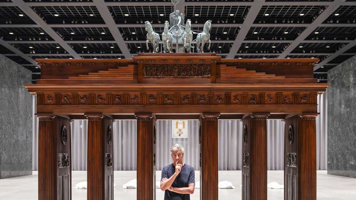 Berlin Museum Opens Maurizio Cattelan NIGHT Installation — official BMW Group / Neue Nationalgalerie image
