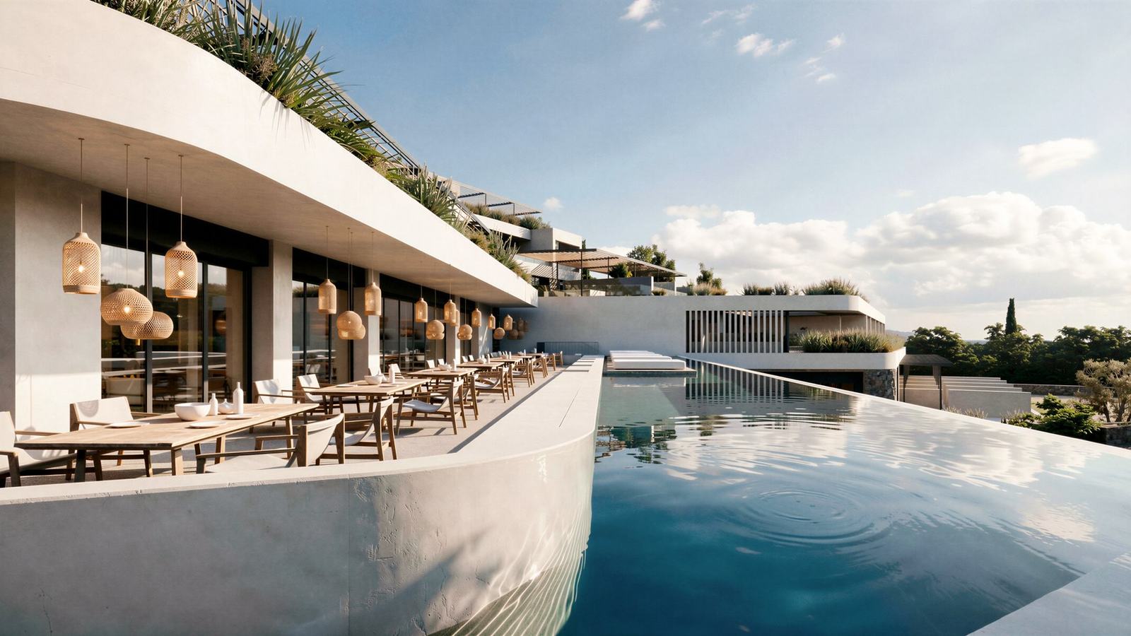 New Samos Seafront Retreat Pairs Pools with Local Wine — official MGallery Collection / Accor image