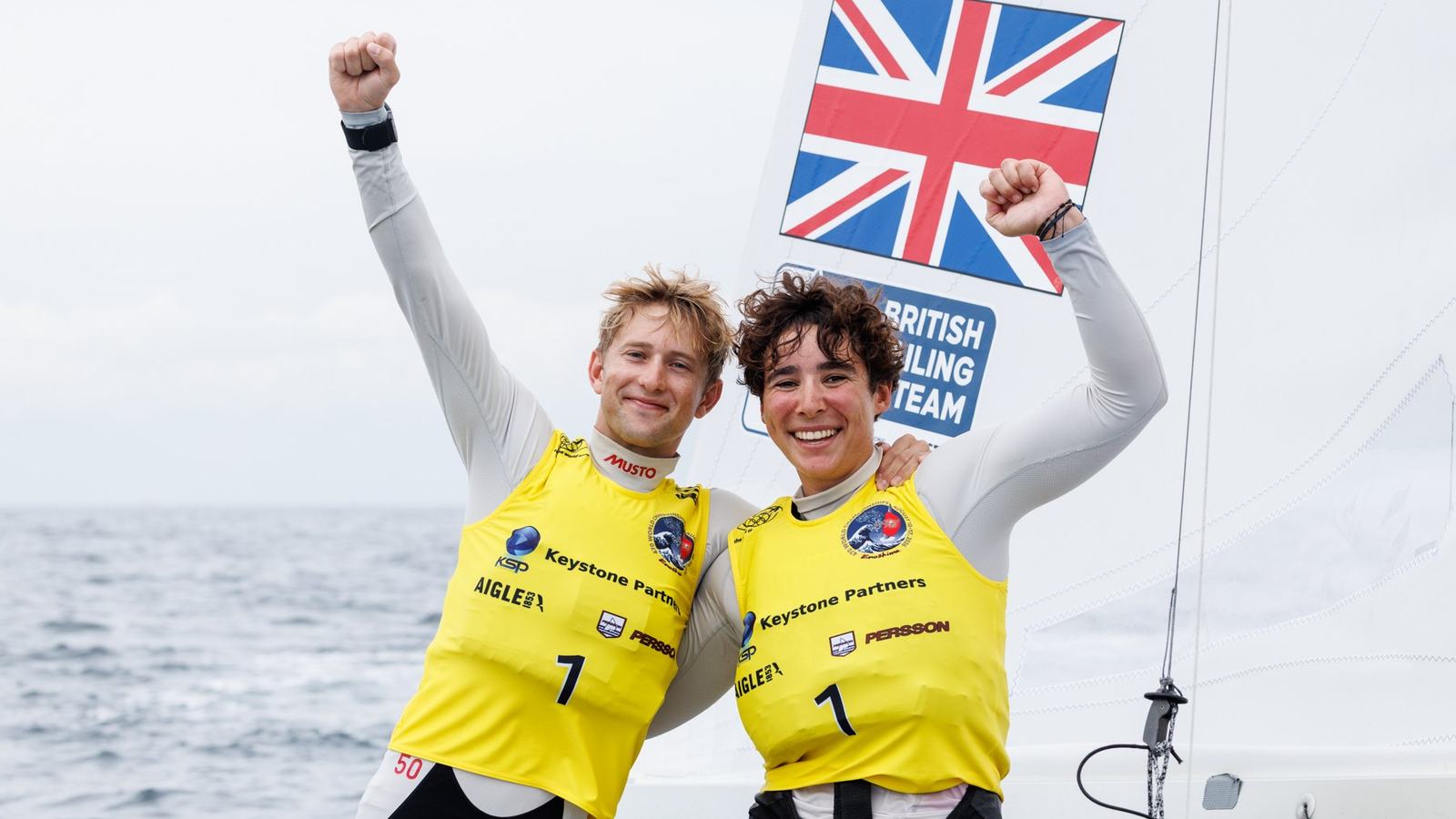 Wrigley and Harris Claim 470 World Title in Enoshima — official Royal Yachting Association image