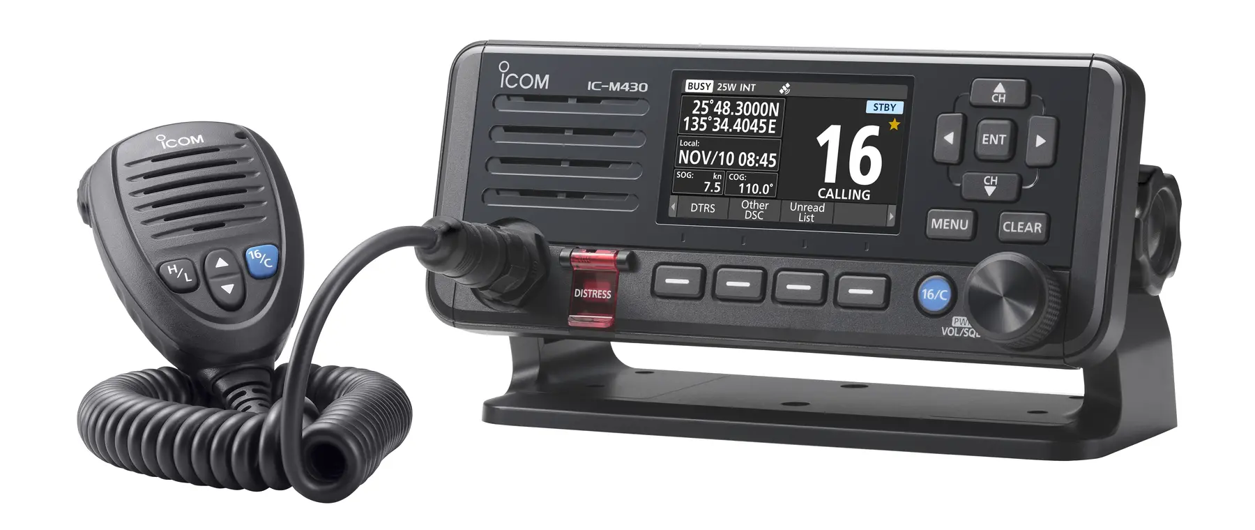 Icom IC-M430E fixed VHF — official Icom image