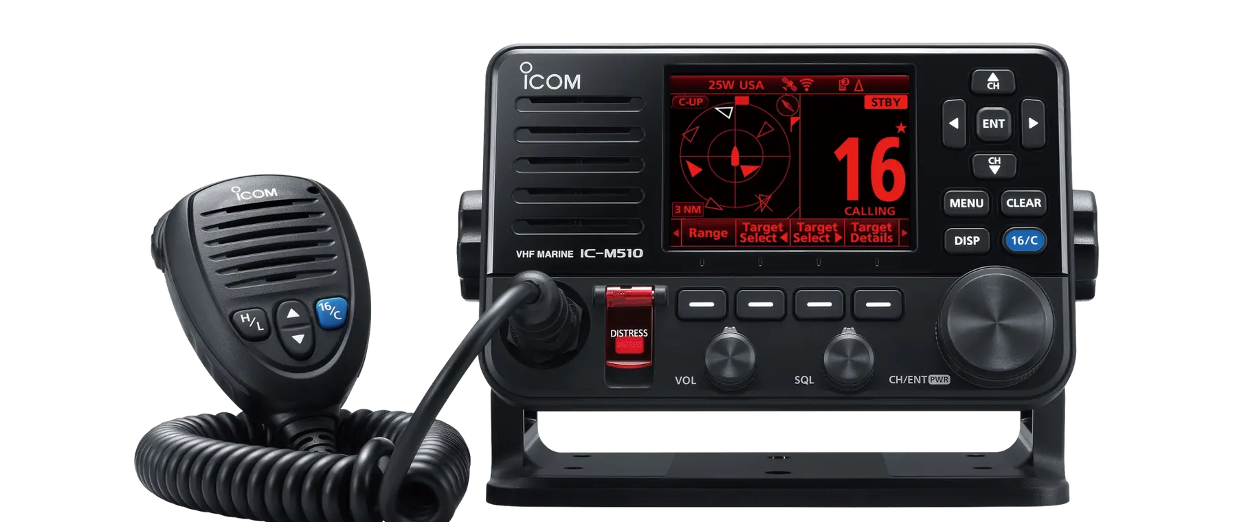 Official Icom IC-M510 EVO marine VHF radio image