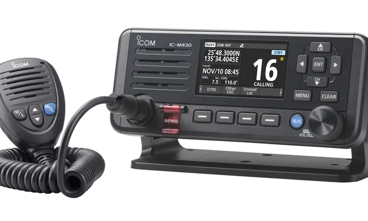 Icom IC-M430E fixed VHF — official Icom image