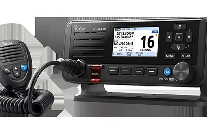 Icom IC-M430 Marine VHF Adds Colour Display and NMEA 2000 — source image