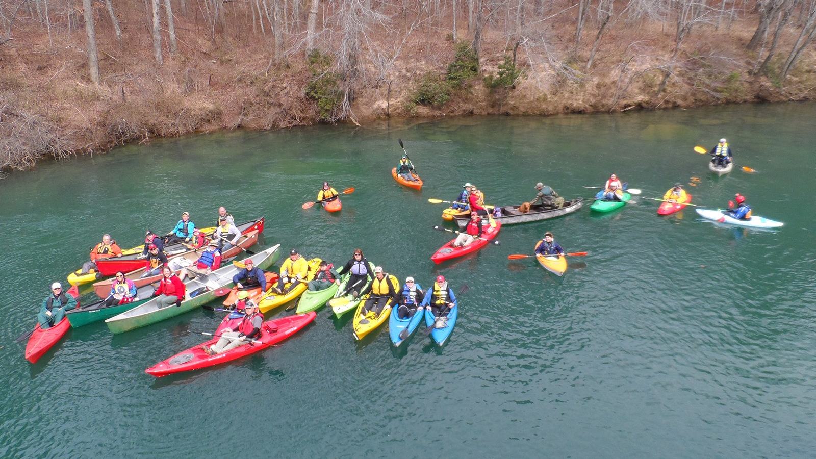 National Park Service, kayaks and canoes on the Little River