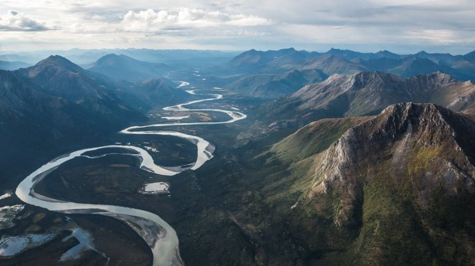 NPS / Sean Tevebaugh, aerial view of the Alatna River