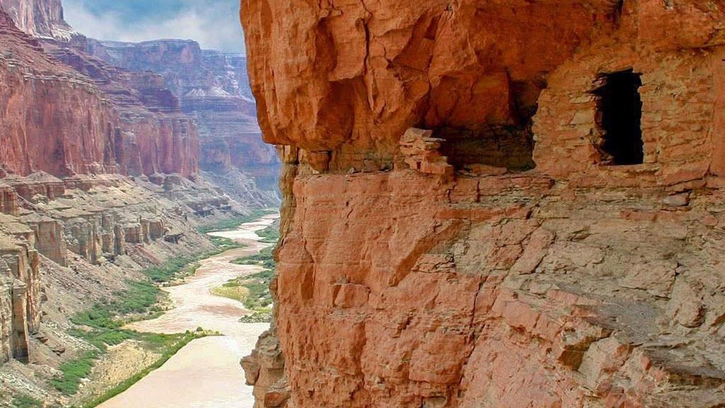 National Park Service, the Colorado River beneath the Grand Canyon walls; contextual image