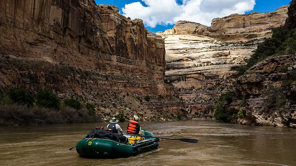 US National Park Service / Jacob W. Frank — raft on the lower Yampa River