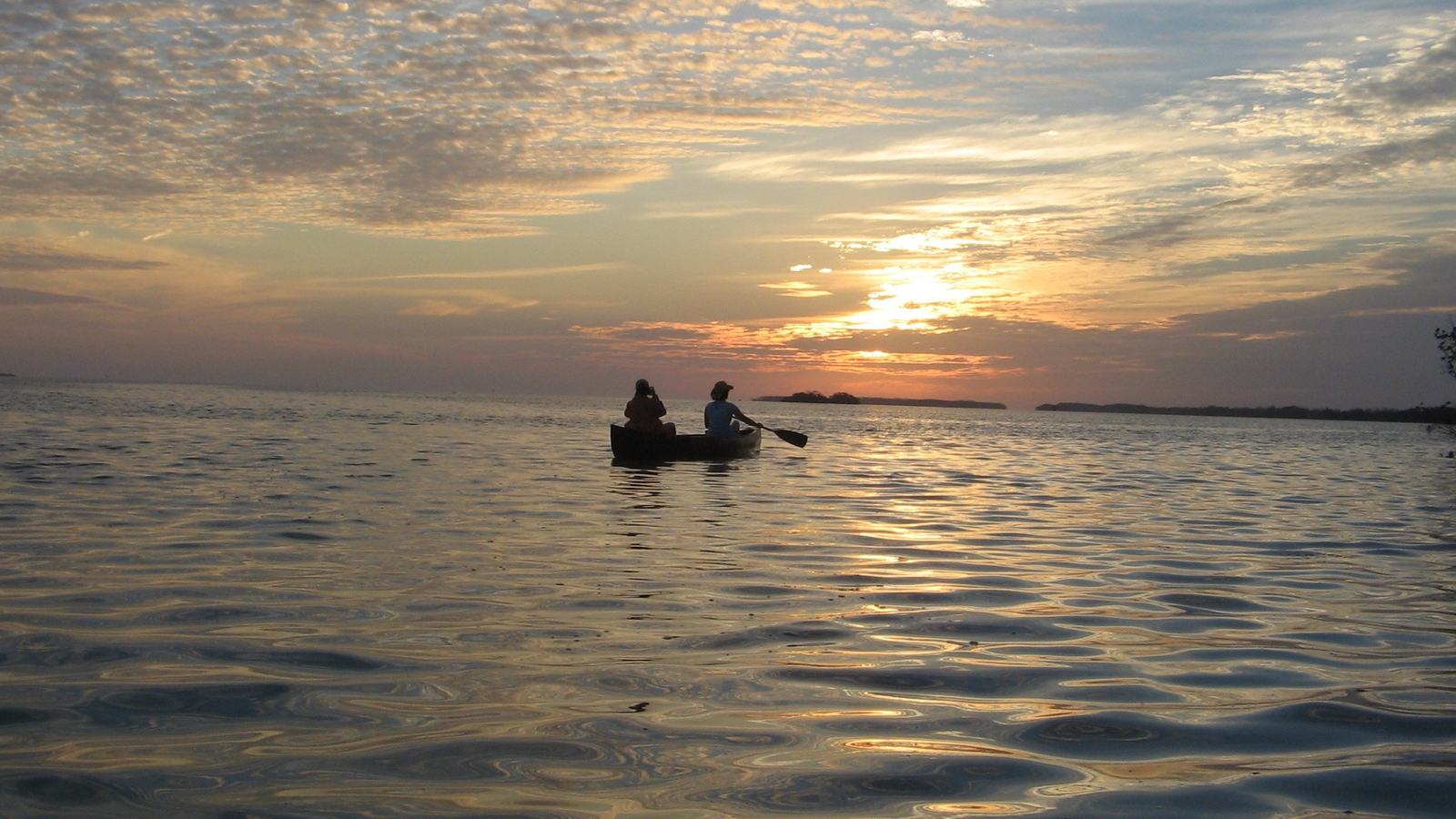 US National Park Service — paddlers in Florida Bay, Everglades National Park