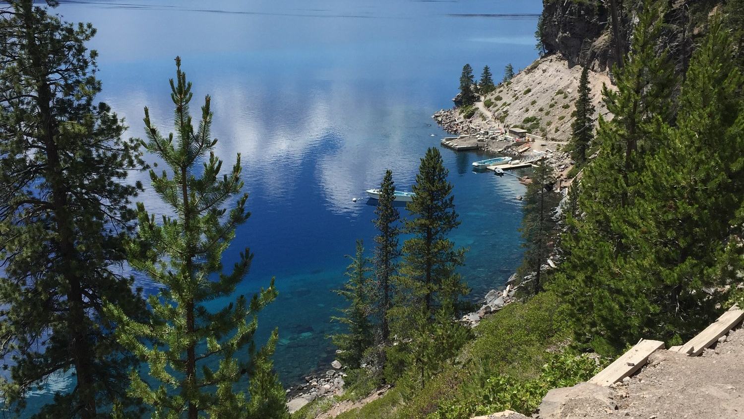 National Park Service — Cleetwood Cove Trail above Crater Lake