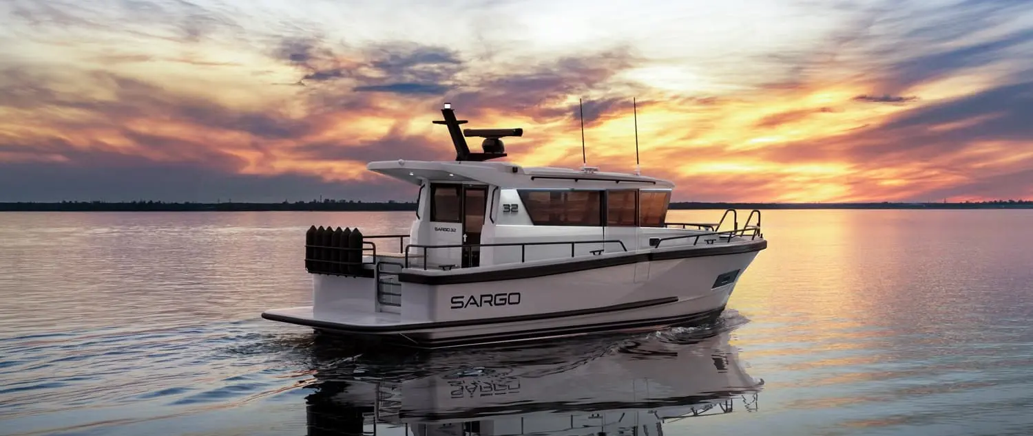 SARGO Boats — official SARGO 32 manufacturer rendering