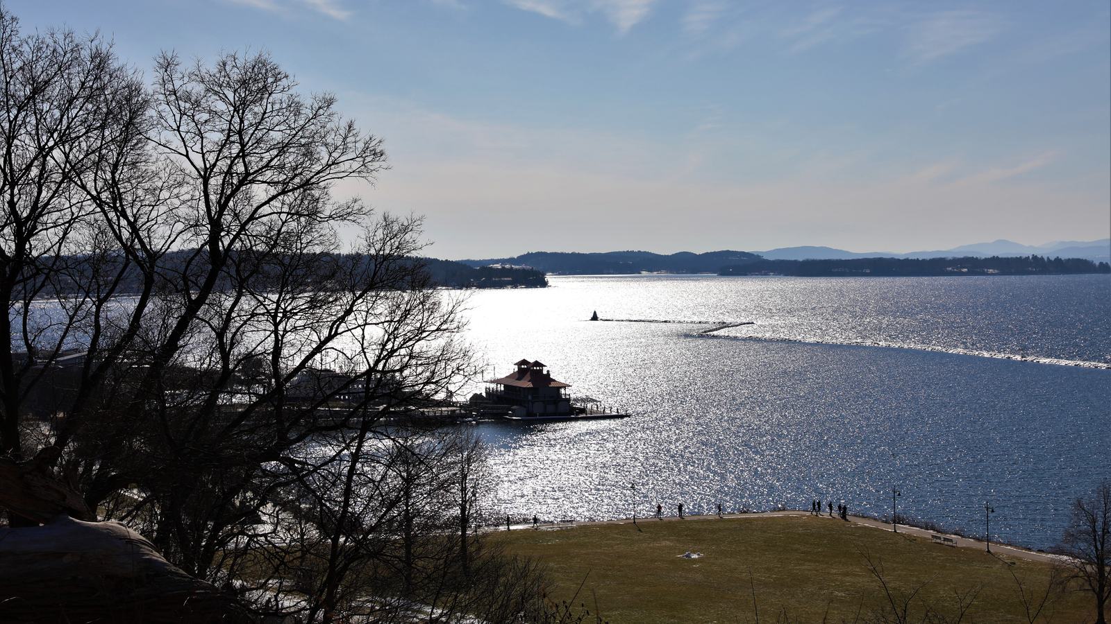 USGS public-domain Lake Champlain photograph from Burlington, Vermont