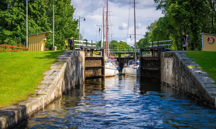 Göta Canal official boating photograph: AB Göta kanalbolag