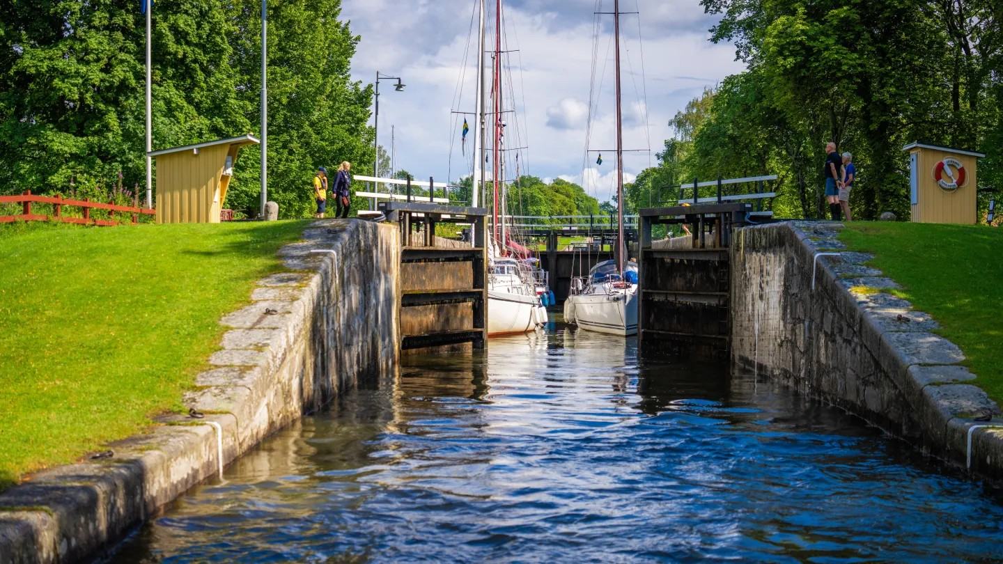 Göta Canal official boating photograph: AB Göta kanalbolag