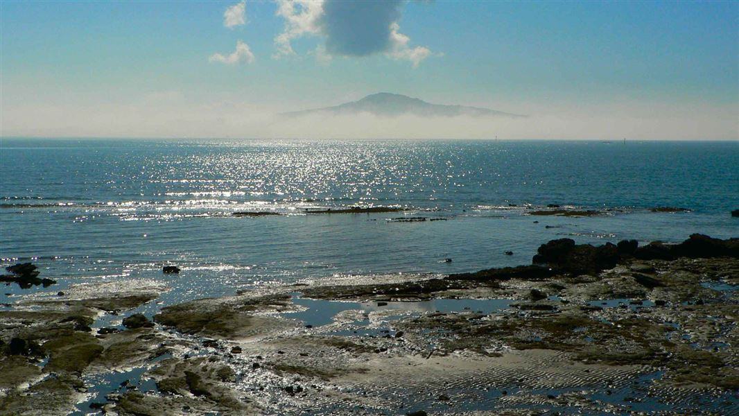 Rangitoto Island in mist — Sandy Austin / Creative Commons, via New Zealand Department of Conservation
