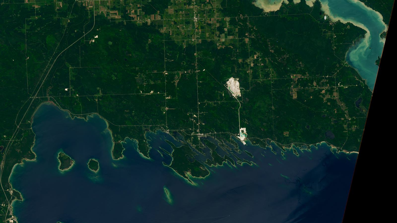 NASA Earth Observatory / Lauren Dauphin, using Landsat 9 data from USGS (official public-domain July 23, 2026 satellite image)