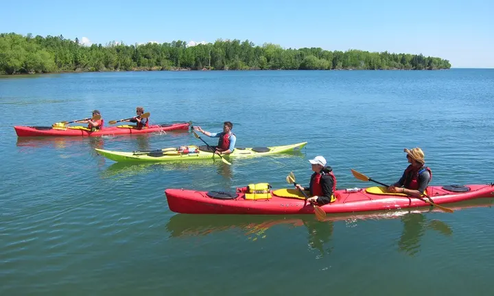Apostle Islands by Sea Kayak: Lake Superior Caves and Responsible Paddling — official US National Park Service: Apostle Islands National Lakeshore, Kayaking, and official NPS paddlers photograph image