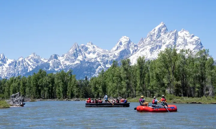 Floating the Snake River: Grand Teton’s Mountain Views from a Raft — official US National Park Service, Grand Teton National Park, Floating the Snake River; official NPS river photograph image