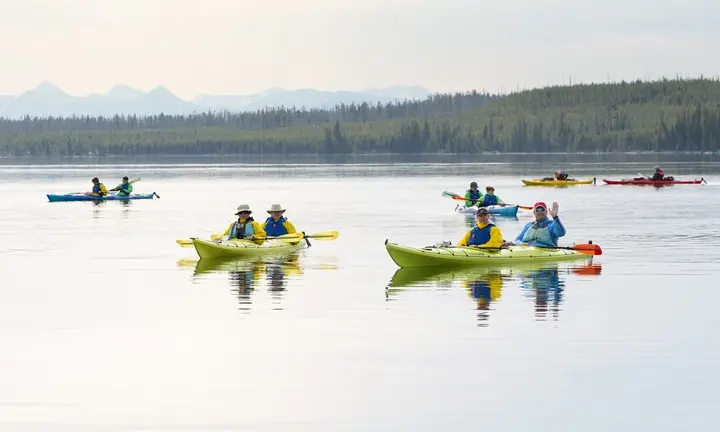 Kayaking Yellowstone Lake: Wild Scenery and Strict Boat-Inspection Rules — official US National Park Service, Yellowstone National Park, Boating; official NPS Yellowstone Lake image image