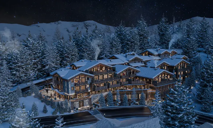 Raffles Plans a 50-Room Alpine Resort in Courchevel 1850 for 2028 — official source image