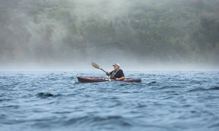 Acadia by Kayak: Misty Eagle Lake and Maine’s Dramatic Coastal Waters — official US National Park Service, Acadia National Park, Boating; NPS photo by Brady Richards image