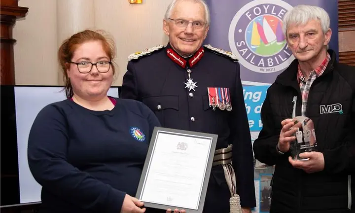 Foyle Sailability Receives King’s Voluntary Service Award — official Royal Yachting Association image