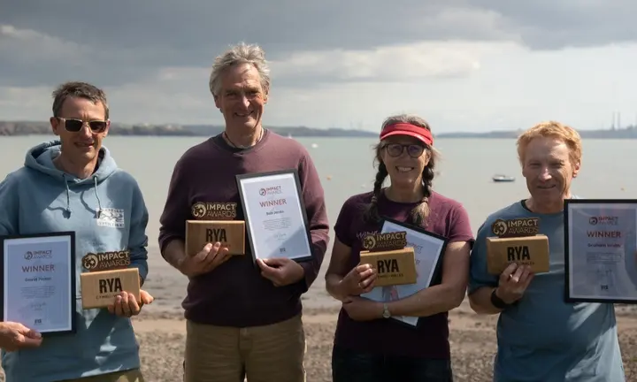 Volunteer Windsurf Instructors Receive Welsh Impact Awards — official Royal Yachting Association image
