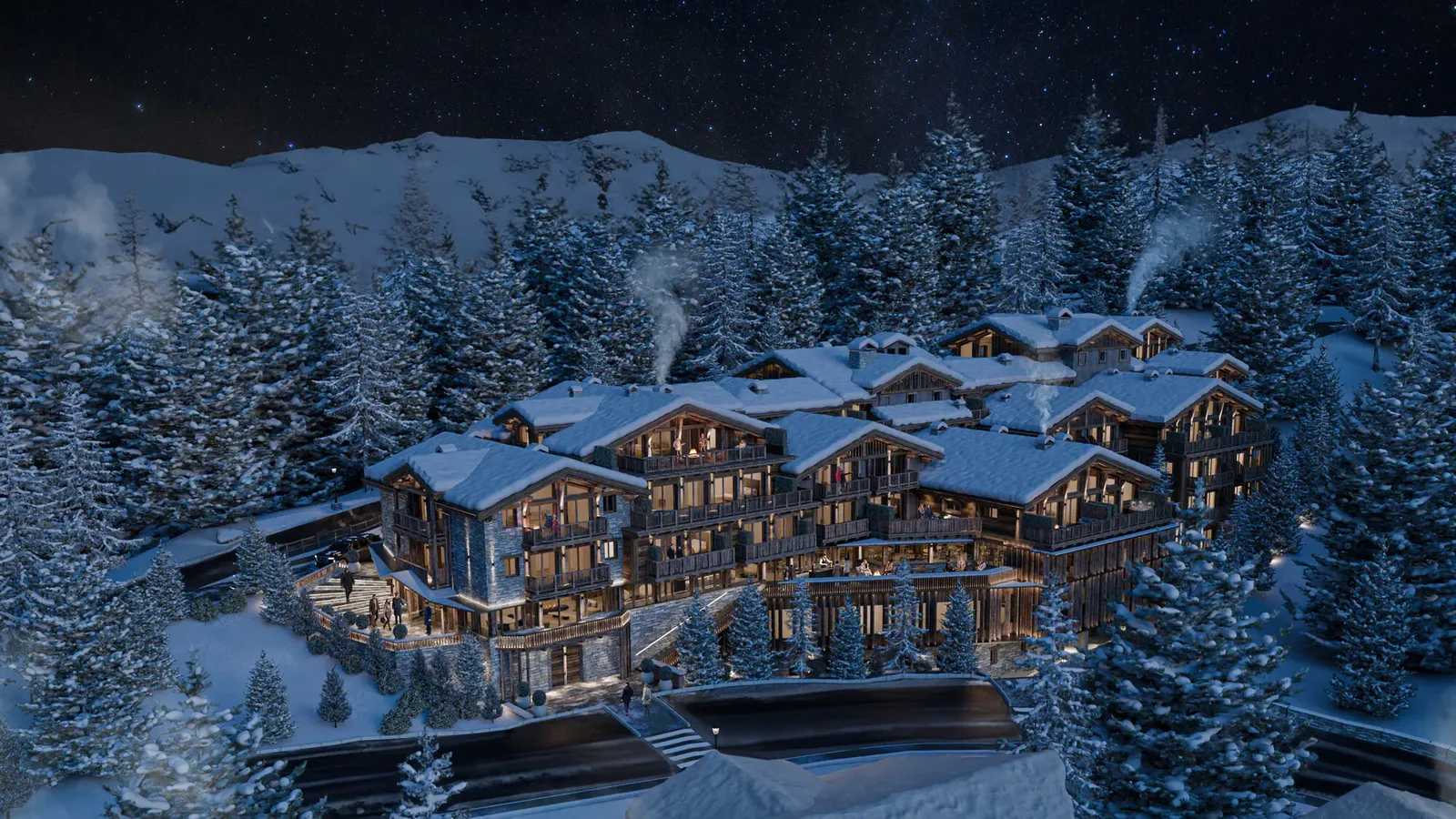 Raffles Plans a 50-Room Alpine Resort in Courchevel 1850 for 2028 — official source image