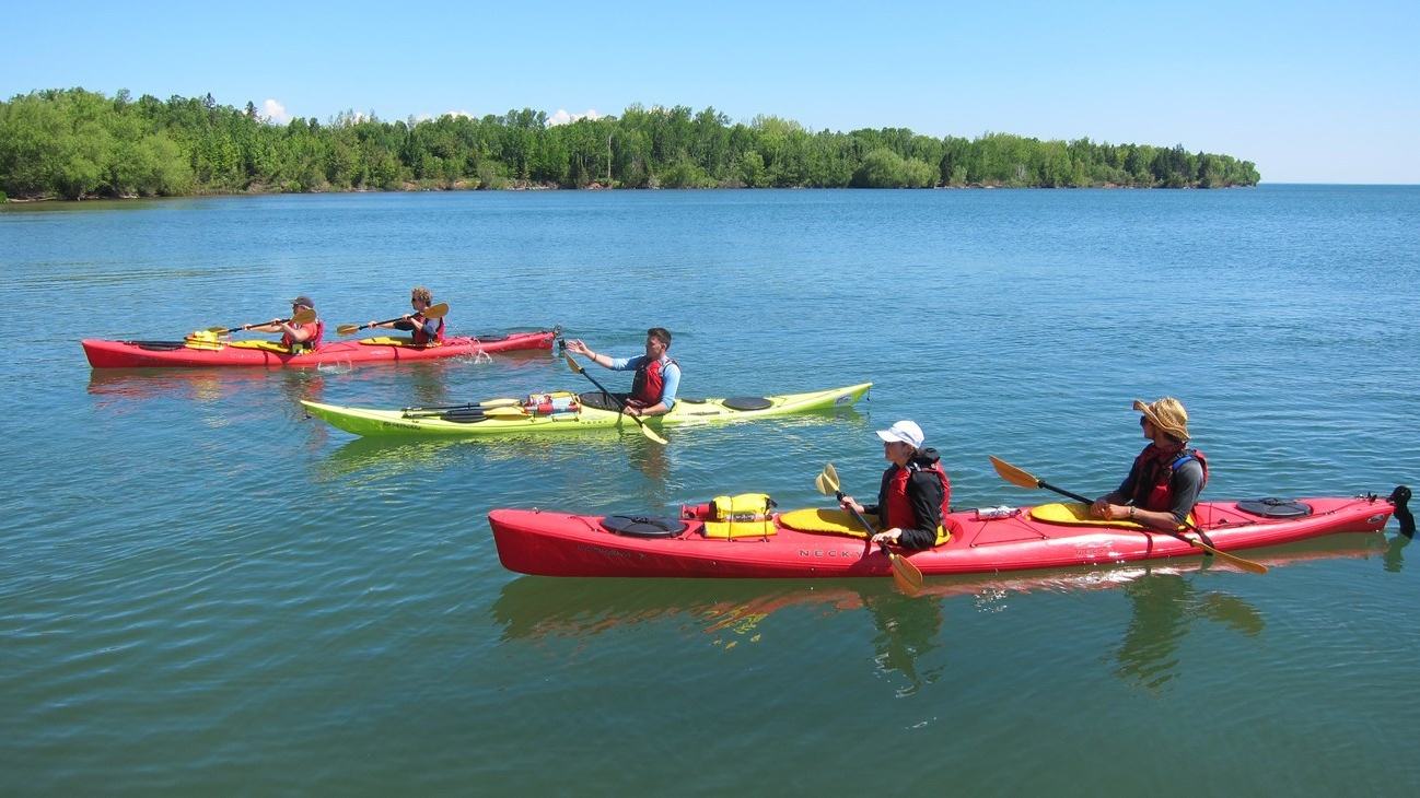 Apostle Islands by Sea Kayak: Lake Superior Caves and Responsible Paddling — official US National Park Service: Apostle Islands National Lakeshore, Kayaking, and official NPS paddlers photograph image
