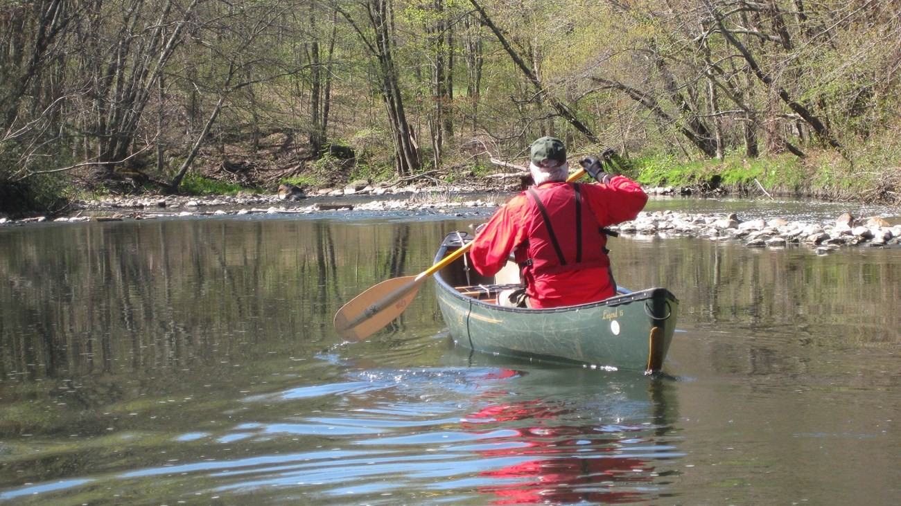 NPS official Blackstone River Valley paddling photograph