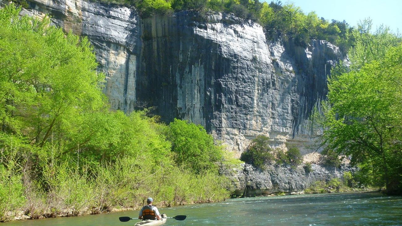 Floating Arkansas’s Buffalo River: Gravel Bars, Canoes and a Gentle Current — official US National Park Service, Buffalo National River, Paddling; official NPS kayaking photograph image