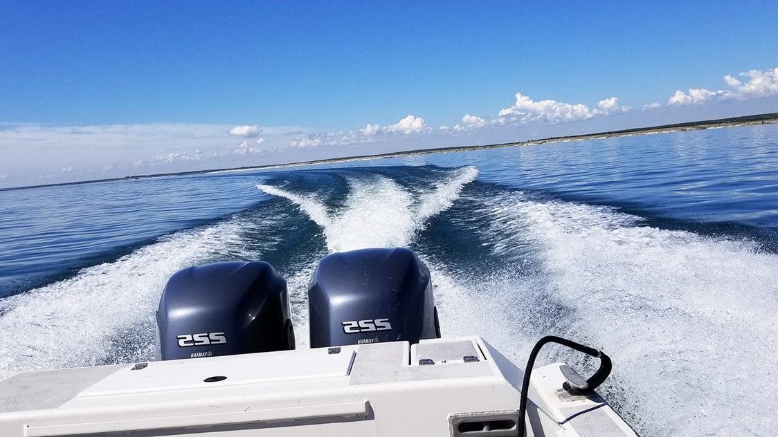 Lake Amistad by Motorboat: Exploring the Canyons Around Del Rio — official National Park Service, Amistad National Recreation Area, Boating; official lake motorboat photograph image