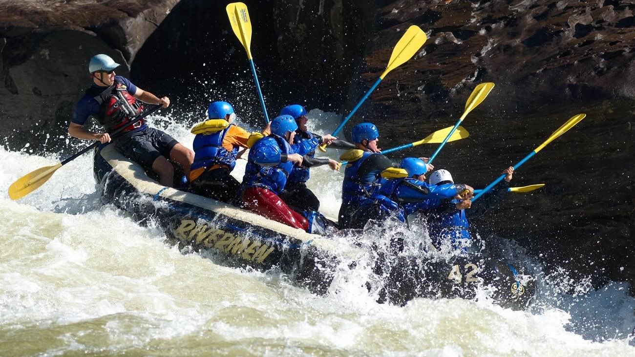 New River Gorge by Raft: West Virginia Rapids and a Guided Day on the Water — official US National Park Service, New River Gorge National Park and Preserve, Whitewater; official NPS river photo image