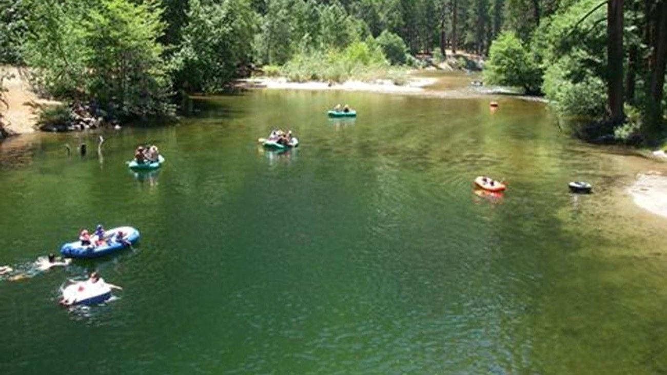 Rafting Yosemite’s Merced River: A Gentle Valley Float When Conditions Allow — official US National Park Service, Yosemite National Park, Boating; official Merced River rafting photograph image