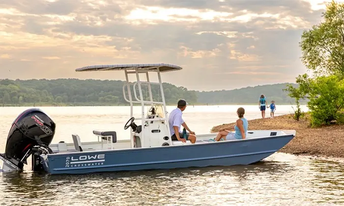 Lowe Boats model year 2027 Crosswater press photograph.