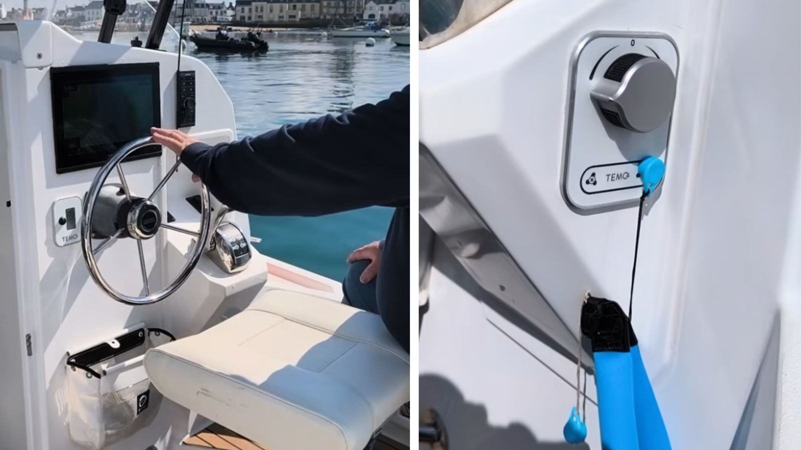 Official TEMO photograph of OUTPOD electric-backup installation aboard a Loxo 32