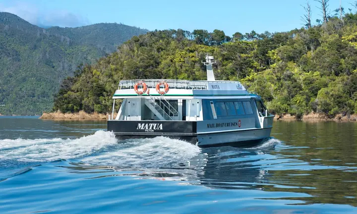 Official photograph: Beachcomber Cruises — Queen Charlotte Sound mail boat