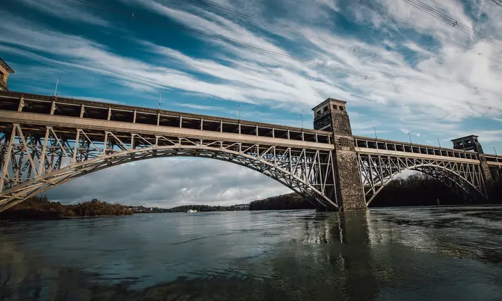 Visit Wales official Menai Strait and Britannia Bridge photography