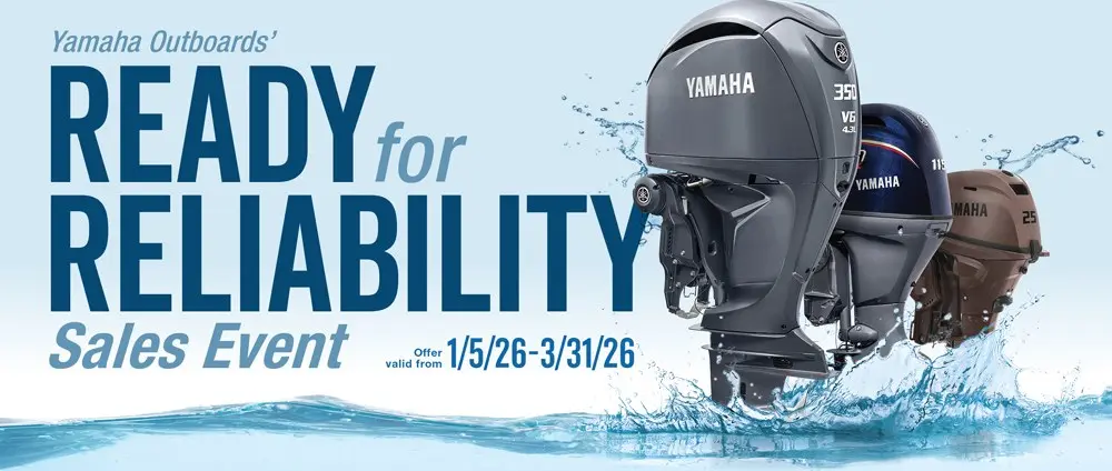 Yamaha Opens 2026 With Ready for Reliability Outboard Offer — official Yamaha Marine image