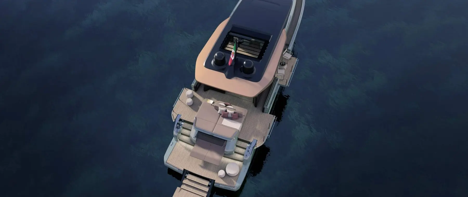 Cranchi Yachts | Cranchi A64 Concept Opens the 20-Metre Cruising Yacht to the Water