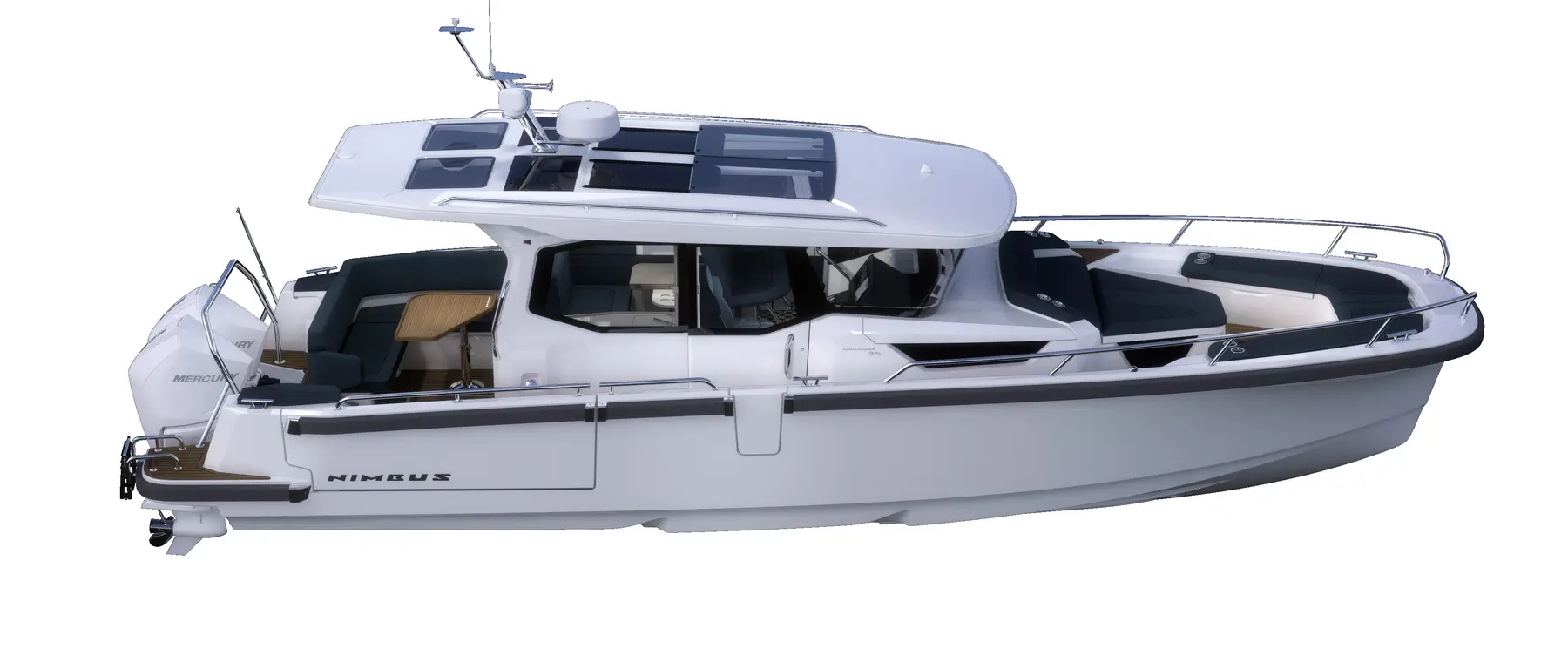 Official Nimbus Group press rendering of Sport Coupé 35 (illustration; production vessel not yet premiered) | Nimbus Sport Coupé 35 Revealed Ahead of January World Debut