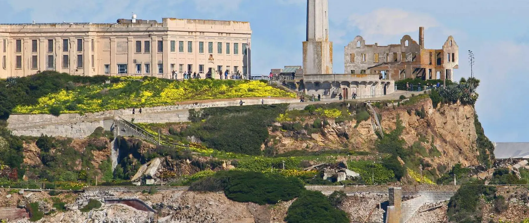 National Park Service — official photograph of Alcatraz Island from San Francisco Bay | Alcatraz Ferry Dock Repairs Close Island Until Mid-November 2026