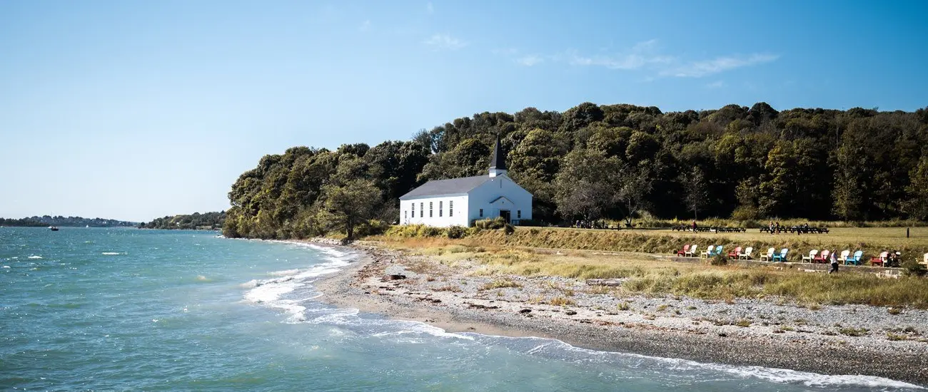 Arlan Fonseca / National Park Service — Peddocks Island historic chapel | Peddocks Island Ferry Season Ends as Boston Harbor Closes for Winter