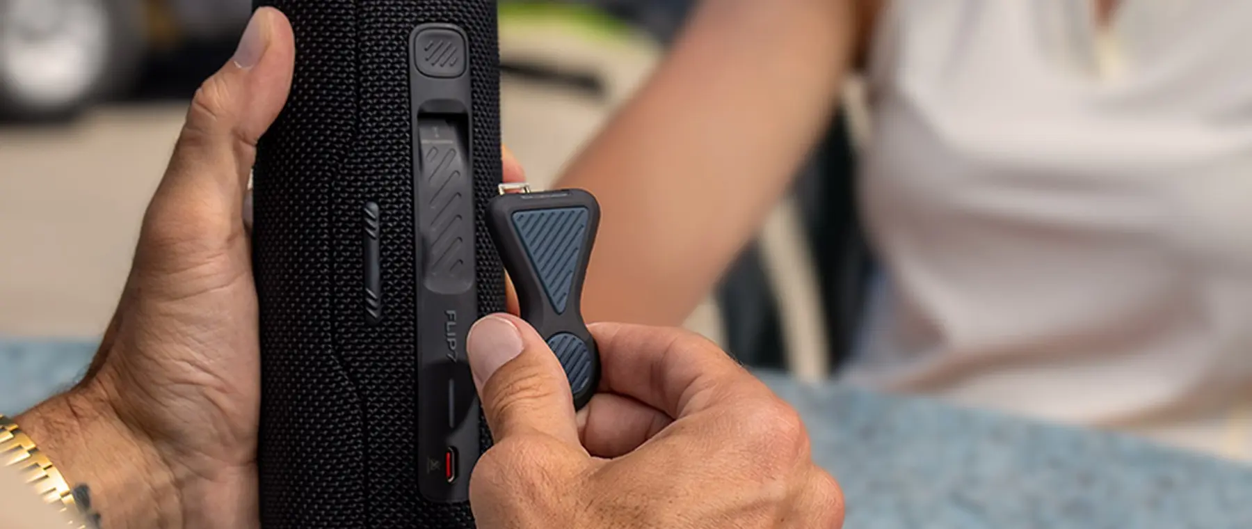 JBL / HARMAN — official Flip 7 Magnet product photograph | JBL Introduces Flip 7 Magnet Mount for Boat-Friendly Audio