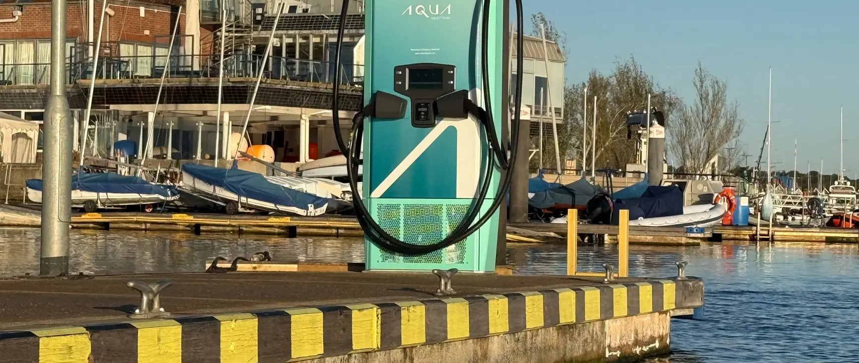 Lymington Harbour Adds 75kW Charger for Electric Boats — original official source photograph