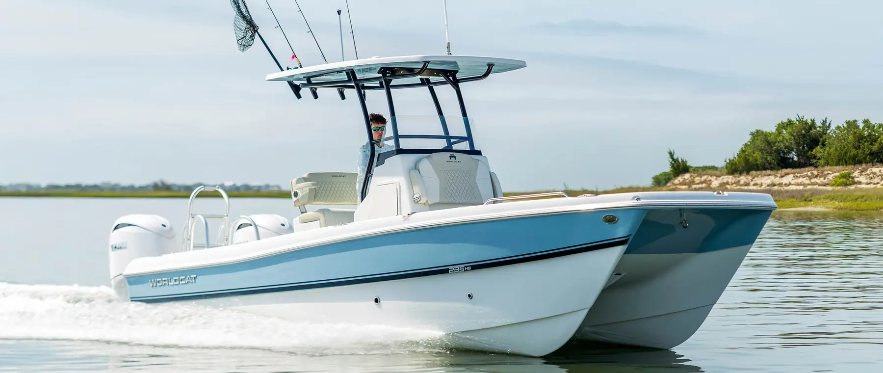 Official boat-builder photograph | World Cat 235HB brings shallow-water versatility to the 2026 boat-show season