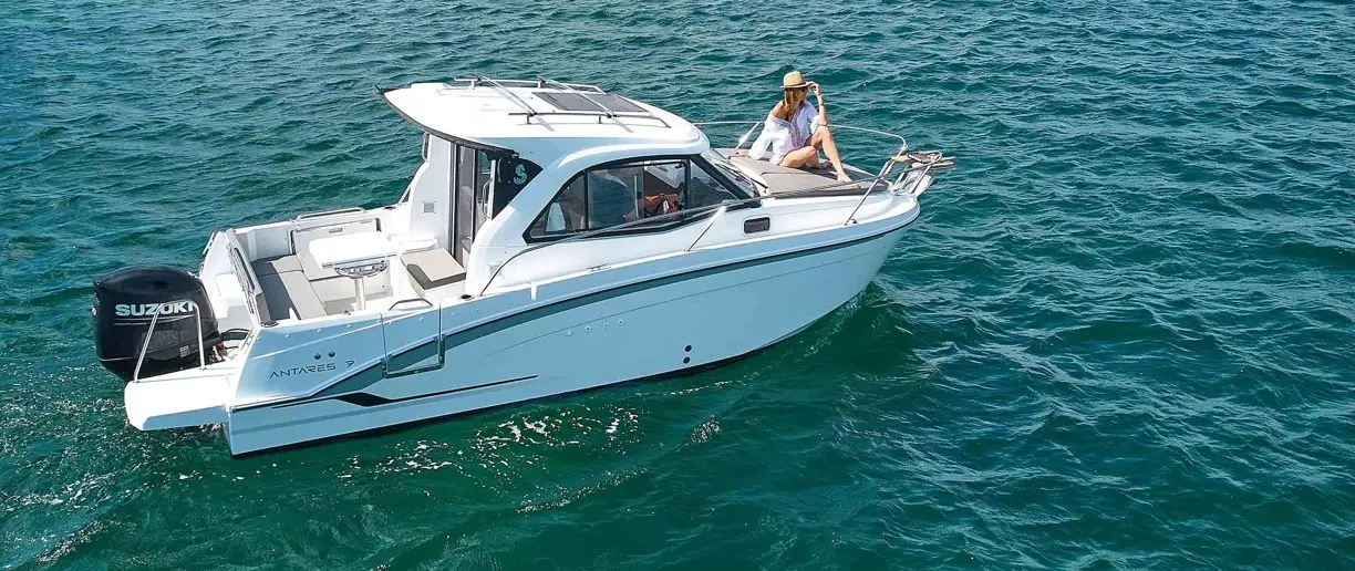 Official boat-builder photograph | BENETEAU Antares 7 Makes a Compact Weekender Work in Cooler Weather