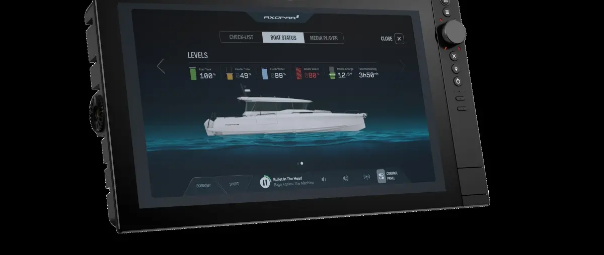 Axopar Refines Helm Experience With Simrad NSS 4 — official Axopar image