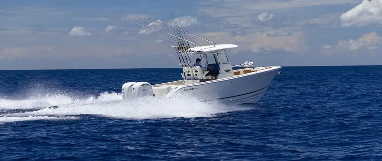 Official boat-builder photograph | Cobia 285 CC: A New Centre-Console Approach to Fishing and Family Use