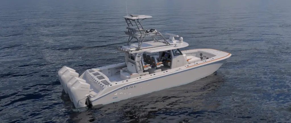 Official boat-builder photograph | SŌLACE unveils 41CT: first power catamaran set for Fort Lauderdale 2026